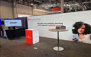 SearchStax 10x20 Exhibit at HIMSS in Las Vegas, Nevada