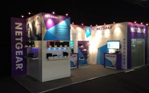 NETGEAR 3m x 9m Exhibit at IBC 2014 in Amsterdam, The Netherlands