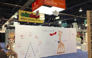 Calisson 20 x 30 Exhibit at ABC Kids Expo 2015 in Las Vegas, Nevada