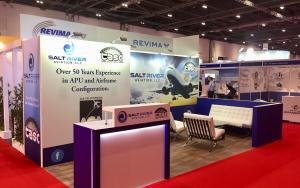 Salt River Aviation 3m x 6m Exhibit at MRO Europe 2017 in London, United Kingdom