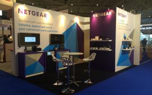 NETGEAR 3m x 6m Exhibit at BBWF 2014 in Amsterdam, The Netherlands