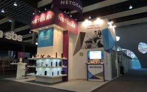 NETGEAR 6m x 6m Exhibit at MWC 2014 in Barcelona, Spain